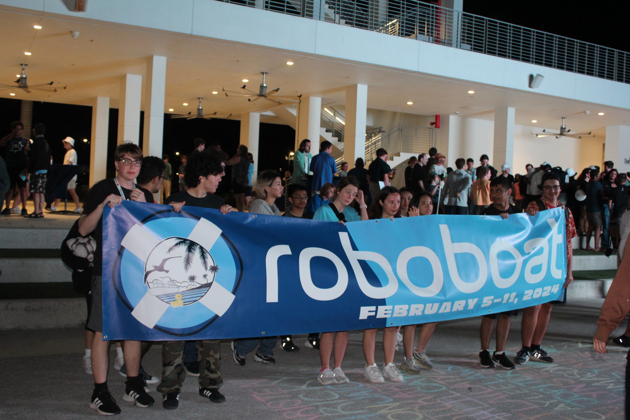 Banner won by the seals