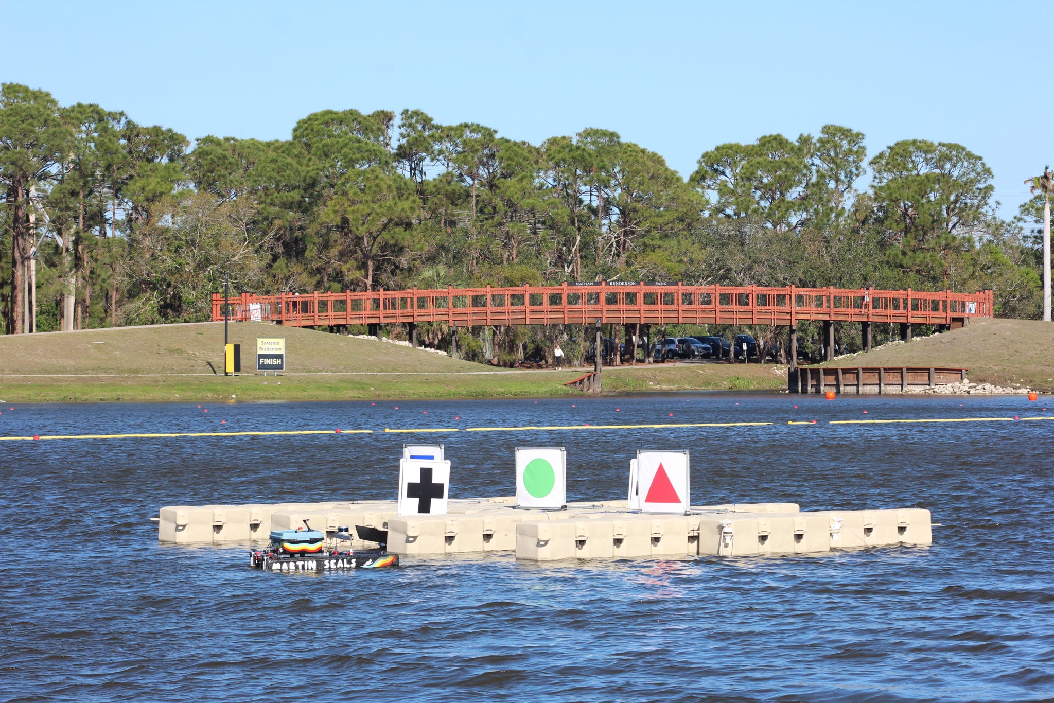 Bruce completing the docking task